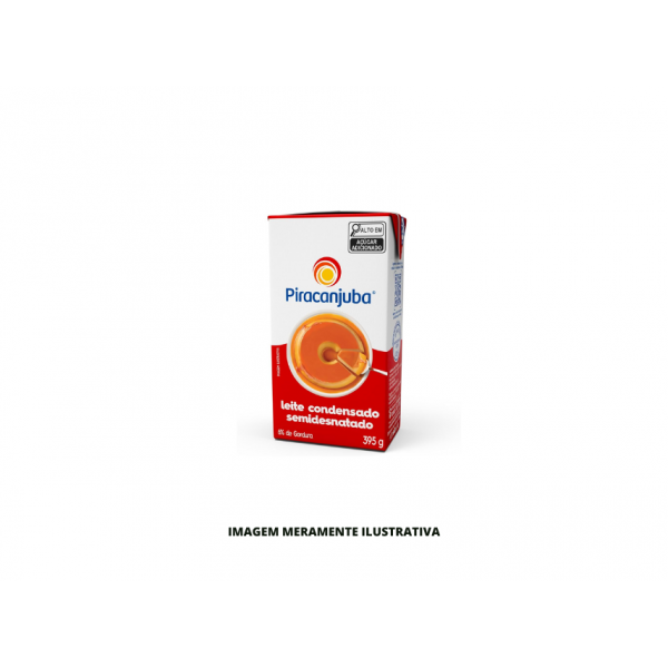 LEITE CONDENSADO - PIRACANJUBA - 395g SEMIDESNATADO